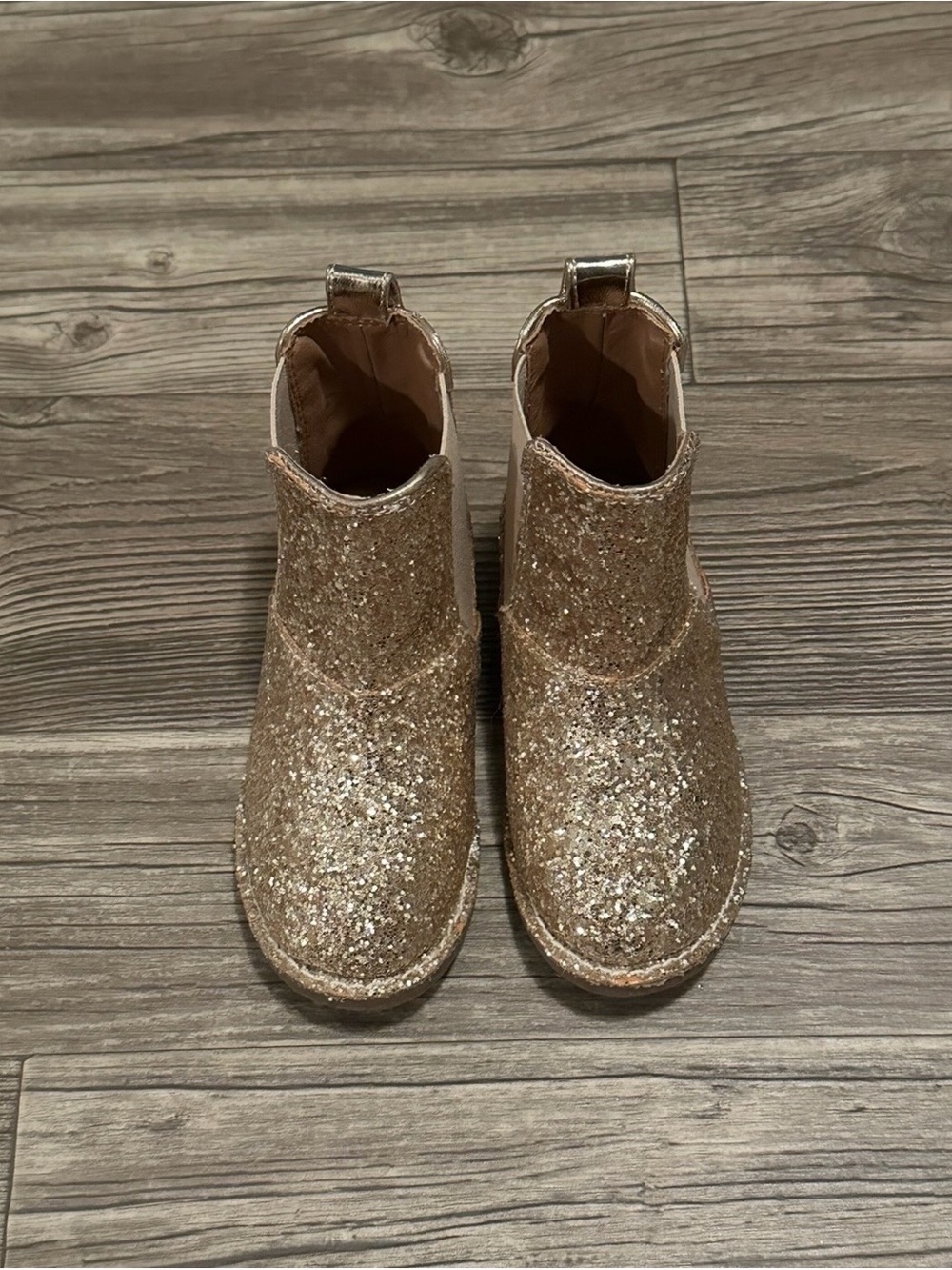 J. Crew Kids' Gold Glitter Boots